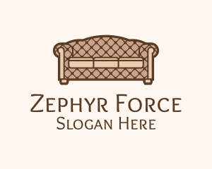 Retro Sofa Furniture logo design