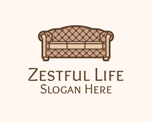 Retro Sofa Furniture logo design