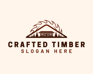 Cabin Lumber Woodwork logo design