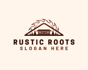 Cabin Lumber Woodwork logo design