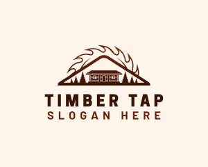 Cabin Lumber Woodwork logo design