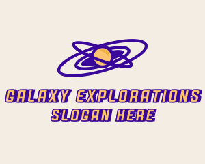 Planetary Orbit Galaxy logo design