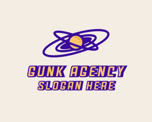 Planetary Orbit Galaxy logo design