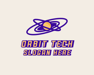 Planetary Orbit Galaxy logo design