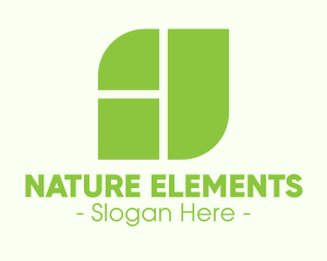 Abstract Leaf Nature Business logo design