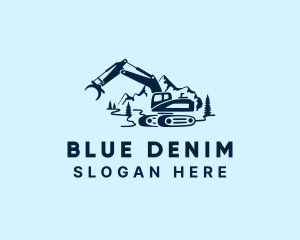 Blue Mountain Logging logo design