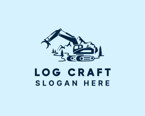 Blue Mountain Logging logo design