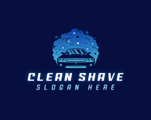 Car Cleaning Bubble logo design