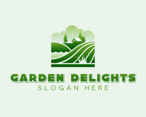 Field Lawn Landscaping logo design