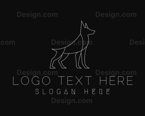 Elegant Dog Trainer Logo