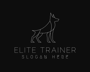 Elegant Dog Trainer logo design