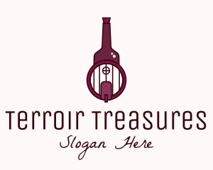 Wine Barrel Bottle  logo