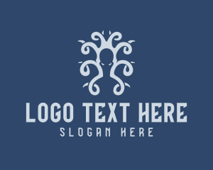 Mythological Kraken Creature logo