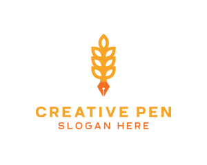 Rice Grain Pen logo design