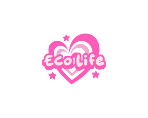 Cute Valentine Heart Logo