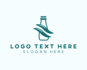 Simple Milk Bottle Logo