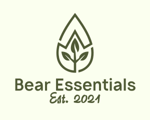 Leaf Spa Essential Oil logo design