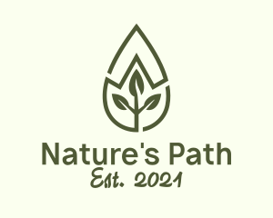 Leaf Spa Essential Oil logo design