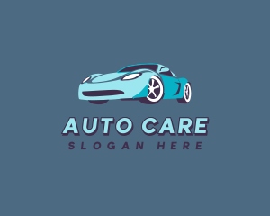 Auto Racing Sports Car  logo design