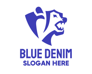 Angry Blue Bear logo design