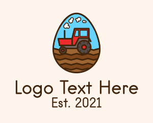 Agricultural Tractor Egg logo