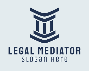 Legal Modern Column logo design