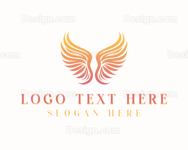 Heavenly Angel Wings Logo