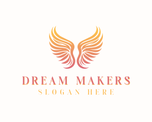 Heavenly Angel Wings logo design