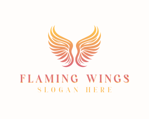 Heavenly Angel Wings logo design