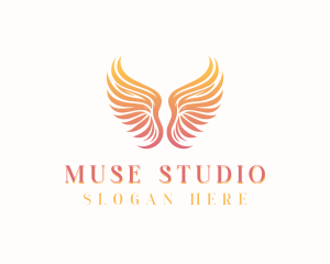 Heavenly Angel Wings logo design