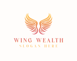 Heavenly Angel Wings logo design