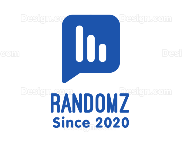 Blue Messaging Application Logo