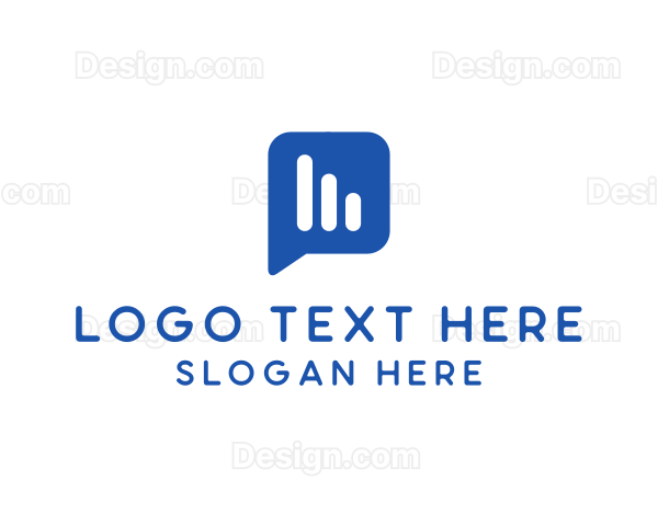 Blue Messaging Application Logo