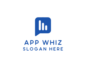 Blue Messaging Application logo design