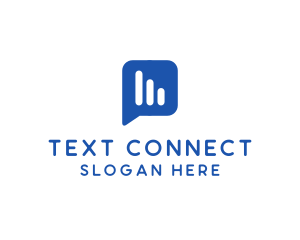 Blue Messaging Application logo design