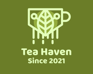 Organic Leaf Tea logo design