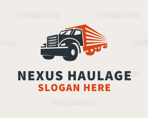 Cargo Truck Transport Logo