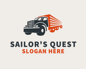 Cargo Truck Transport   logo design