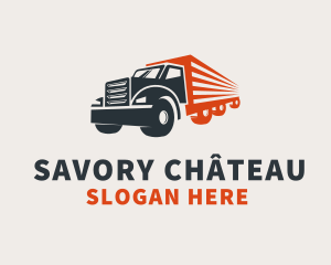 Cargo Truck Transport   logo design