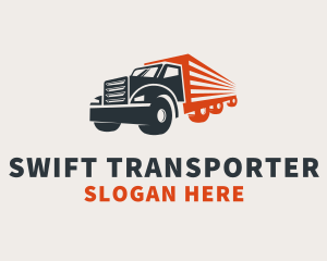 Cargo Truck Transport   logo design