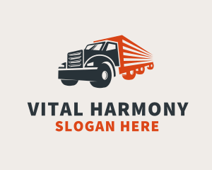 Cargo Truck Transport   logo design