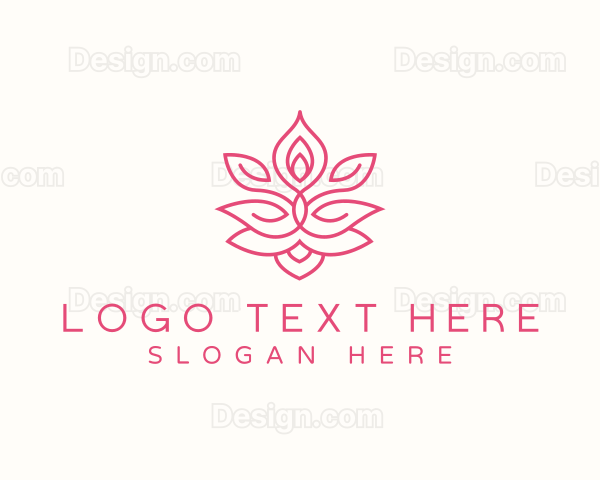 Yoga Lotus Meditation Logo