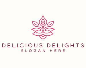 Yoga Lotus Meditation Logo