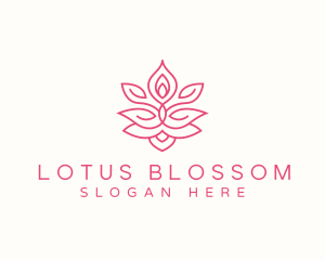 Yoga Lotus Meditation logo design