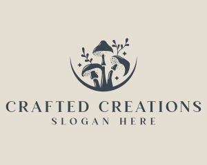 Mushroom Organic Nature logo design