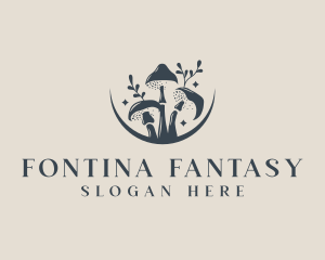 Mushroom Organic Nature logo design