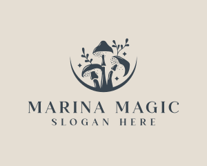 Mushroom Organic Nature logo design