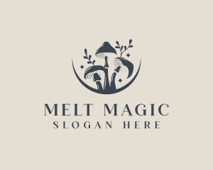 Mushroom Organic Nature logo design