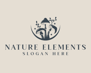 Mushroom Organic Nature logo design