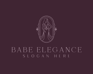 Elegant Woman Gown logo design